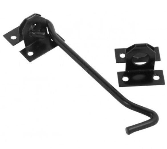 Wire Cabin Hook - 100mm (Epoxy Black Plated)
