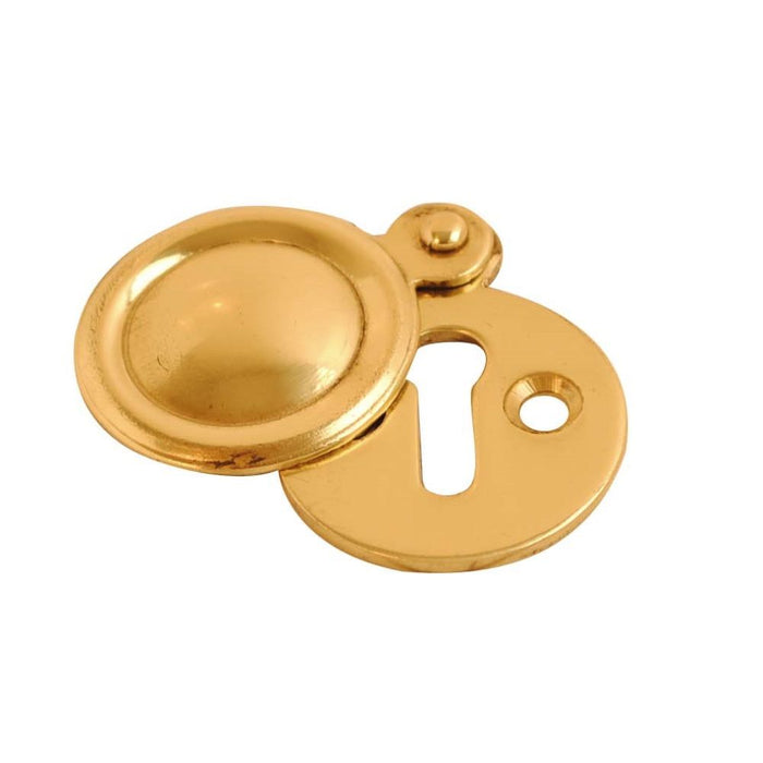 Keyhole Cover / Escutcheon 32mm - Closed (Brass Polished)