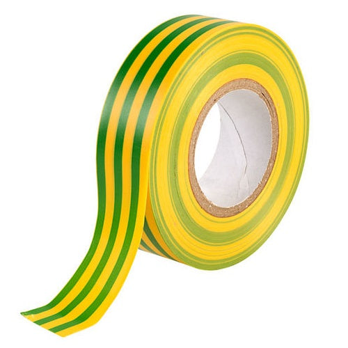 PVC Insulation Tape 19mm x 4.5m - Yellow/Green