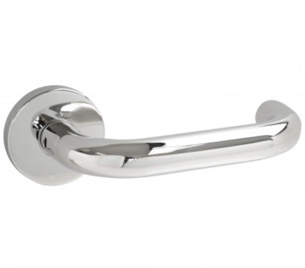 Runda Lever On Rose (Polished Stainless Steel)