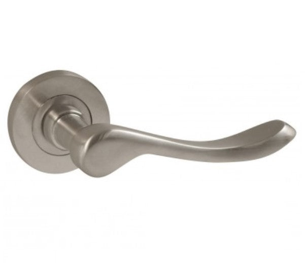 Versailles Lever On Rose (Satin Chrome Plated)